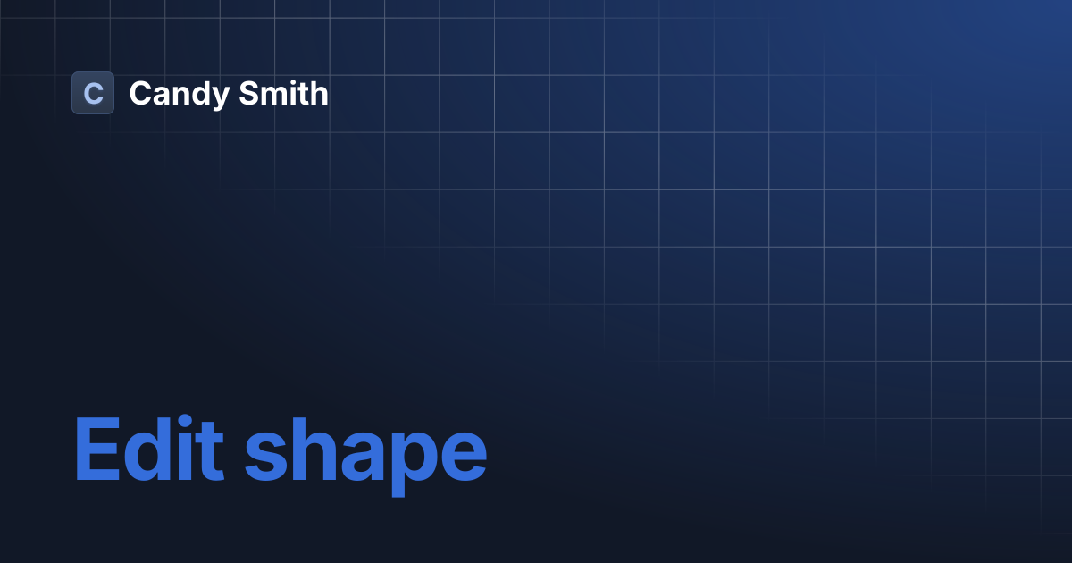 Edit shape | Spot the Differences: Game Toolkit | Candy Smith